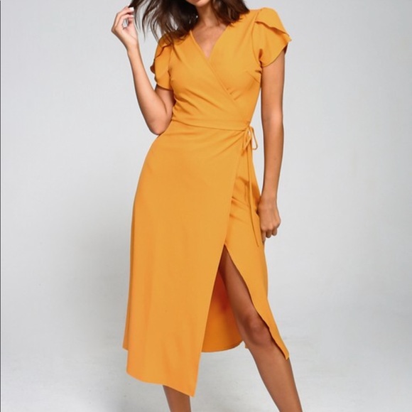 Last 1✨🆕Gracious Burgundy Midi Wrap Dress - Picture 7 of 7